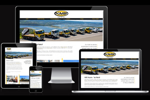 Unique website design for KMS